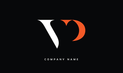 VP, PV, V, P Abstract Letters Logo Monogram