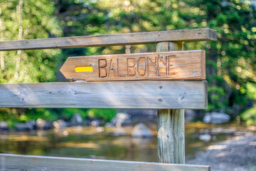 Panneau de randonnée 