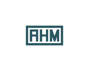 AHM Logo design vector template