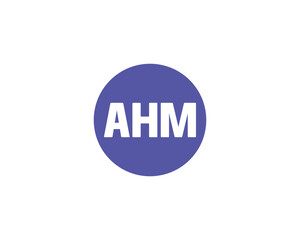 AHM Logo design vector template