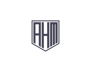 AHM Logo design vector template