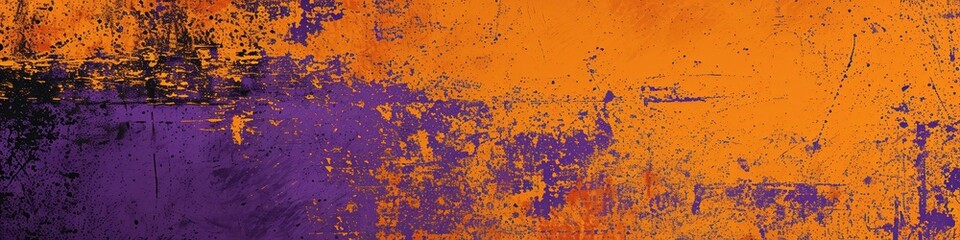 Energetic grunge design with orange, purple, and red textures for a dynamic poster and web banner, tailored for extreme sportswear, racing, cycling, football, motocross, basketball, gridiron, and trav