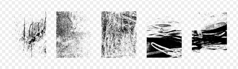 Rough Grain Texture Overlays in Vector format for Distressing and Adding Texture