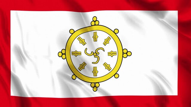 Sikkim Flag Waving Loop