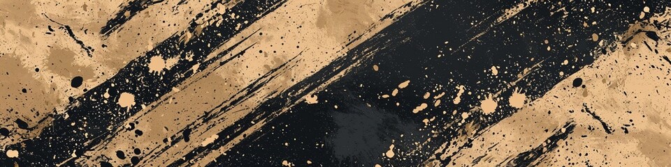 Grunge-infused poster and web banner featuring the balanced combination of beige, black, brown, and tan textures, designed to add a touch of authenticity to the world of extreme sportswear, racing, cy
