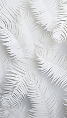Abstract white fern texture background