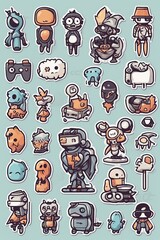 Assortment of Quirky Stylized Characters