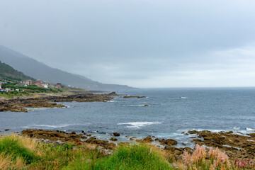 The rocks of the Baiona breakwater are always spectacular