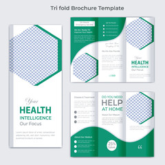 Medical And Health Care Professional Tri Fold Brochure Template
