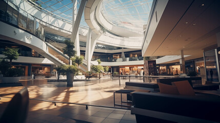 View in the shopping mall.