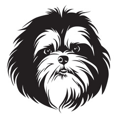 Shih tzu, Shih tzu Face, Shih tzu Vector, Shih tzu Illusion, Cute Shih tzu, Funny Shih tzu, pet, animal