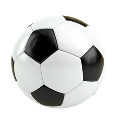 Soccer ball isolated on white or transparent background.