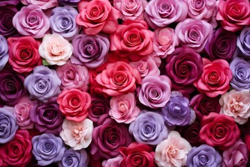 Beautiful background of rose bouquet