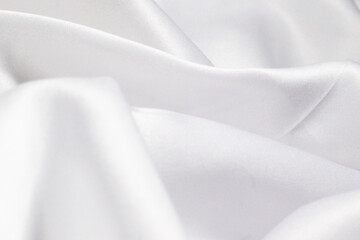 White Silk Fabric Background