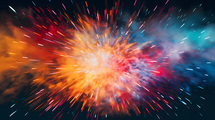 Fireworks background for celebration, holiday celebration concept
