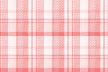 Gift textile background pattern, volume fabric tartan check. Dress vector seamless plaid texture in sea shell and light colors.