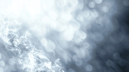 Black and white bokeh glitter wallpaper background design, Abstract background with a white light blur, Ai generated image