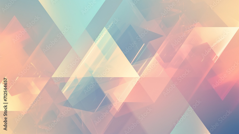 Poster colorful digital facet design in the shape of sound waves or mountain on white background, elegant s