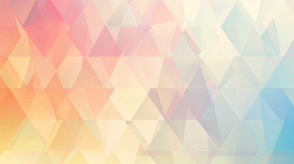 abstract geometric background, Colorful digital facet design in the shape of sound waves or mountain on white background, elegant soft color background triangle, Ai generated image