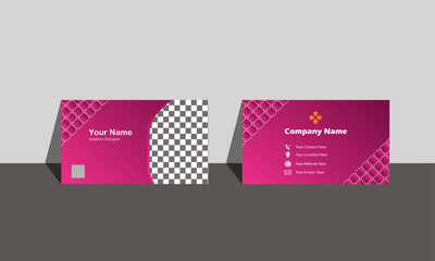 pink card eye catching business card 
