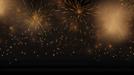 Beautiful fireworks background at night for holiday decoration