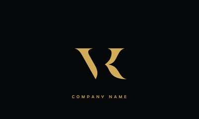 VK, KV, V, K Abstract Letters Logo Monogram