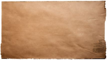 Old cardboard paper for using as a text box