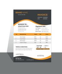  clean invoice creative modern invoice template design.