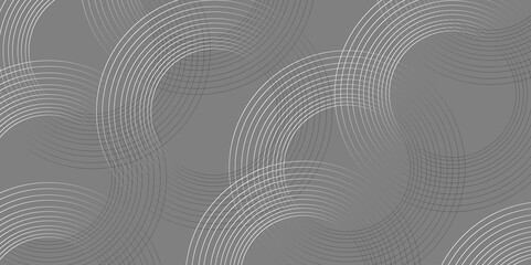 Illustration shiny wavy silver grey abstract wavy layers, Use for modern design business concept.glowing abstract waves,Vector black and white illustration.