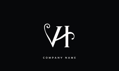 VH, HV, V, H Abstract Letters Logo Monogram