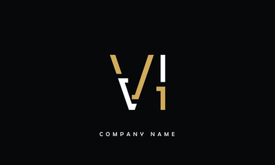 VI, IV, V, I Abstract Letters Logo Monogram