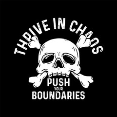 vintage streetwear graphic tee skull vector design templates