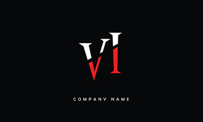 VI, IV, V, I Abstract Letters Logo Monogram