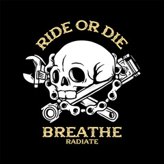 streetwear skull graphic tee vector design