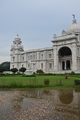 Obraz premium Exterior Part of Victoria memorial ,Indo-Saracenic architecture ,Kolkata India