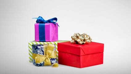 Beautiful colored gift set with bows