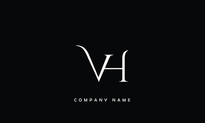 VH, HV, V, H Abstract Letters Logo Monogram