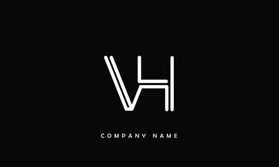 VH, HV, V, H Abstract Letters Logo Monogram