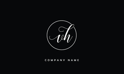 VH, HV, V, H Abstract Letters Logo Monogram