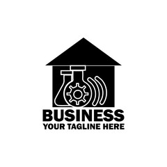 Abstract Initial Logo. Black color isolated on White Background. Business Branding Logos. Flat Vector Logo Design Template Element icon.