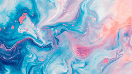 Fototapeta premium Marble ink colorful blue marble pattern texture abstract background can be used for background or wallpaper, Luxury elegant pastel swirl of blue marble painting design background, oil color, Ai