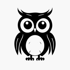 owl on white