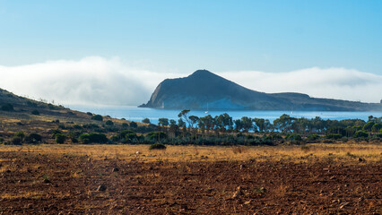 Fototapeta na wymiar Idilico paisaje de la playa de Los Genoveses en la localidad de San José, Cabo de Gata, Almeria, España
