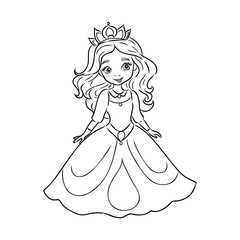 Little Princess Coloring page for kids