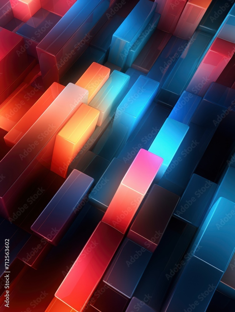 Poster abstract dynamic modern colorful background