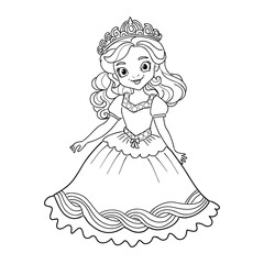 Little Princess Coloring page for kids