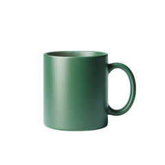 Green Coffee Mug Mockup SVG  On Transparent Background  Generative AI.