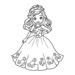 Little Princess Coloring page for kids