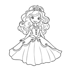 Little Princess Coloring page for kids