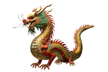 Obraz premium Chinese dragon zodiac sign isolated